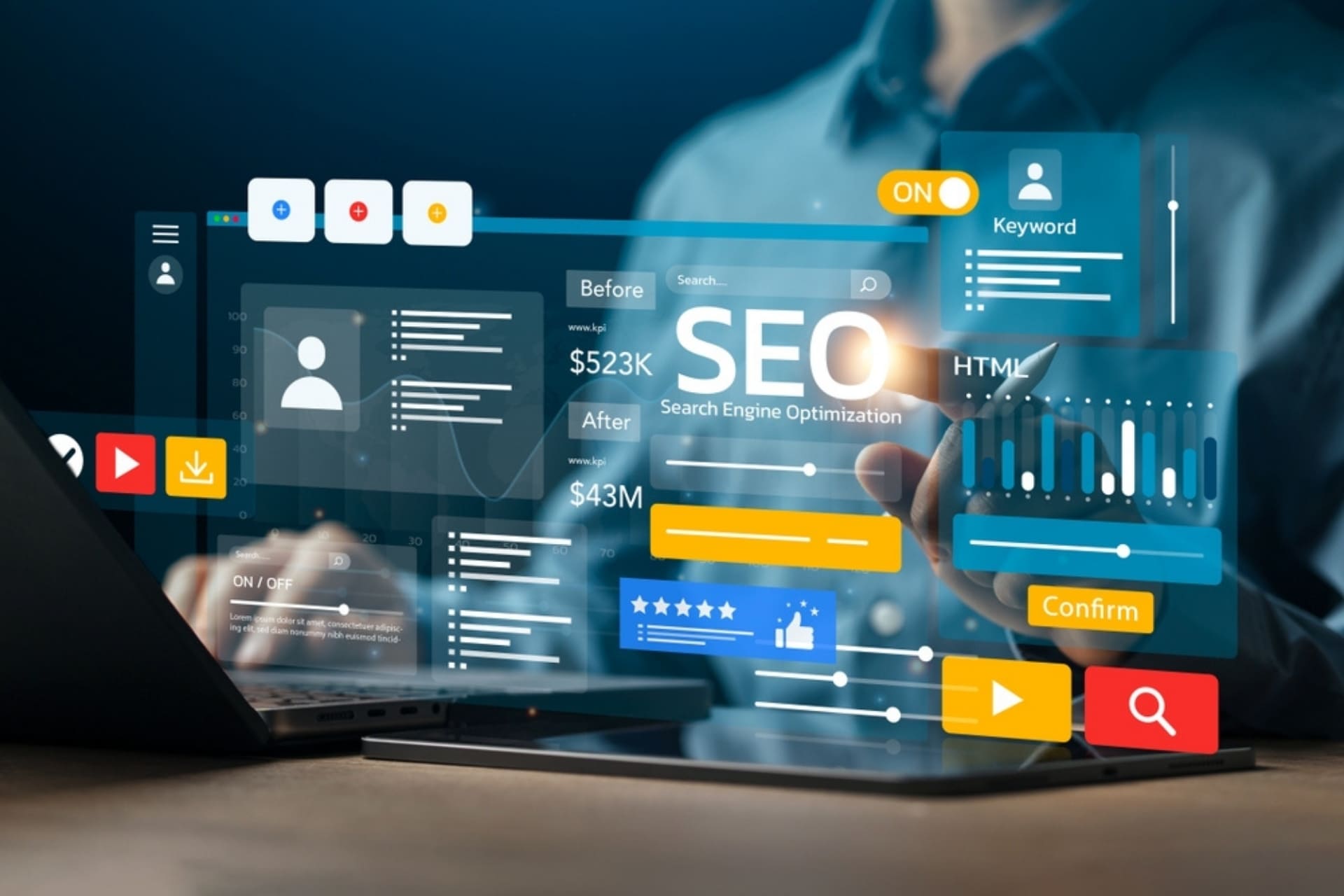 SEO services by AIT NEX Technologies Pvt Ltd to improve website ranking and online visibility