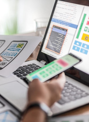 Website design services by AIT NEX Technologies Pvt Ltd for modern, responsive, and user-friendly web interfaces